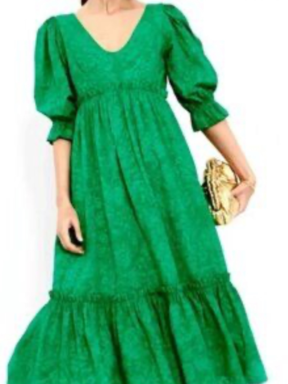 Hyacinth House Lorelai Tiered Green Dress